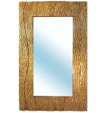 Grand miroir design or vieilli