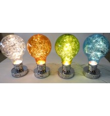 Lampe design en forme d'ampoule de couleurs