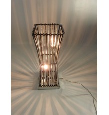 Lampe design industriel tiges d'acier